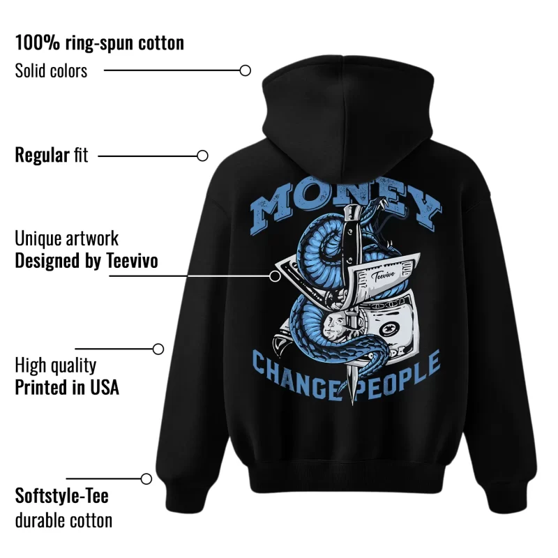 TeeVivo Jordan 1 Low Obsidian UNC Hoodie, Money change people Hoodie, Low Obsidian UNC 1s Hoodie, Jordan 1 Outfit