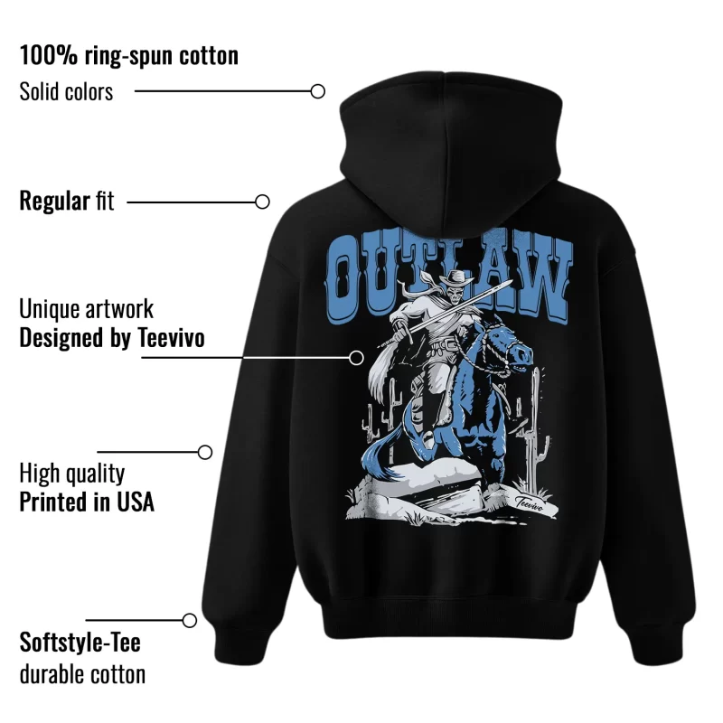 TeeVivo Jordan 1 Low Obsidian UNC Hoodie, Outlaw Hoodie, Low Obsidian UNC 1s Hoodie, Jordan 1 Outfit