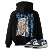 TeeVivo Jordan 1 Low Obsidian UNC Hoodie, Speak no evil Hoodie, Low Obsidian UNC 1s Hoodie, Jordan 1 Outfit
