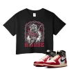 TeeVivo Crop Top Match Air Jordan 1 Retro High Union LA Chicago Shadow Awake – Air Jordan 1 Crop Top, AJ1 Crop Top