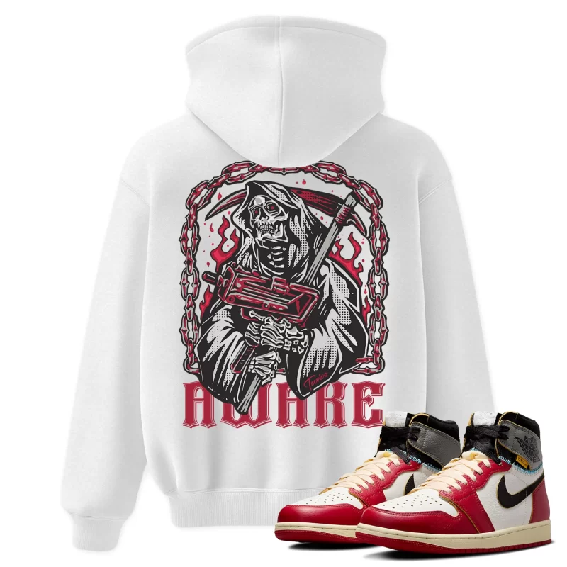 TeeVivo Hoodie Match Air Jordan 1 Retro High Union LA Chicago Shadow Awake – Air Jordan 1 Hoodie, AJ1 Hoodie