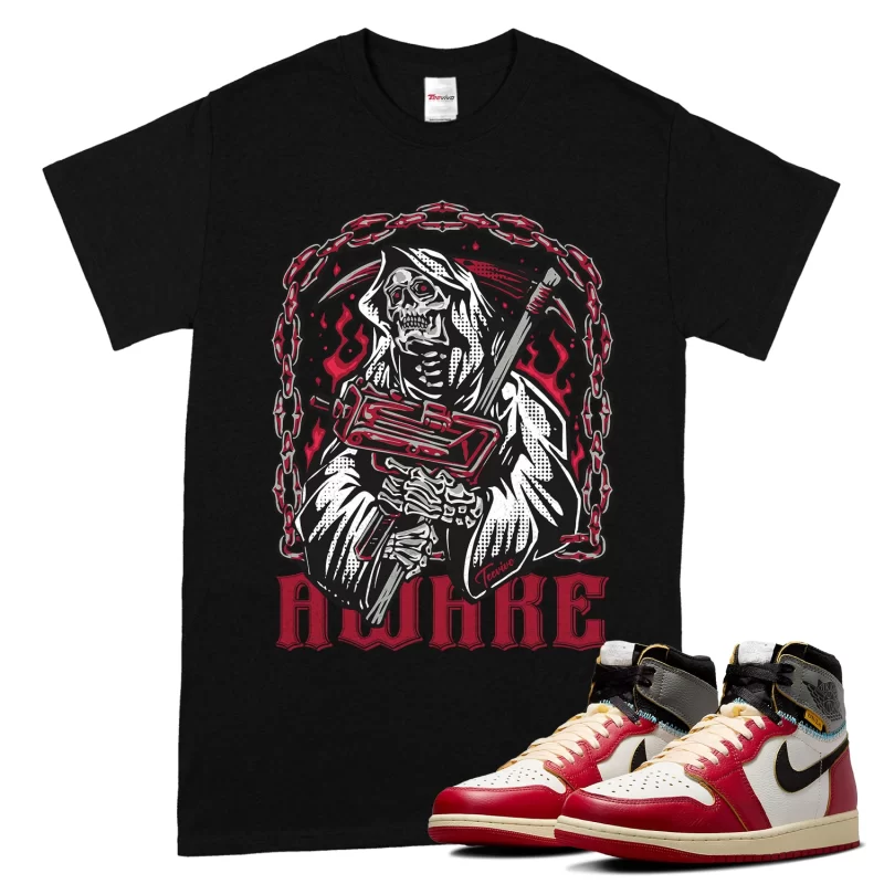 TeeVivo T-Shirt Match Air Jordan 1 Retro High Union LA Chicago Shadow Awake – Air Jordan 1 Shirt, AJ1 Shirt