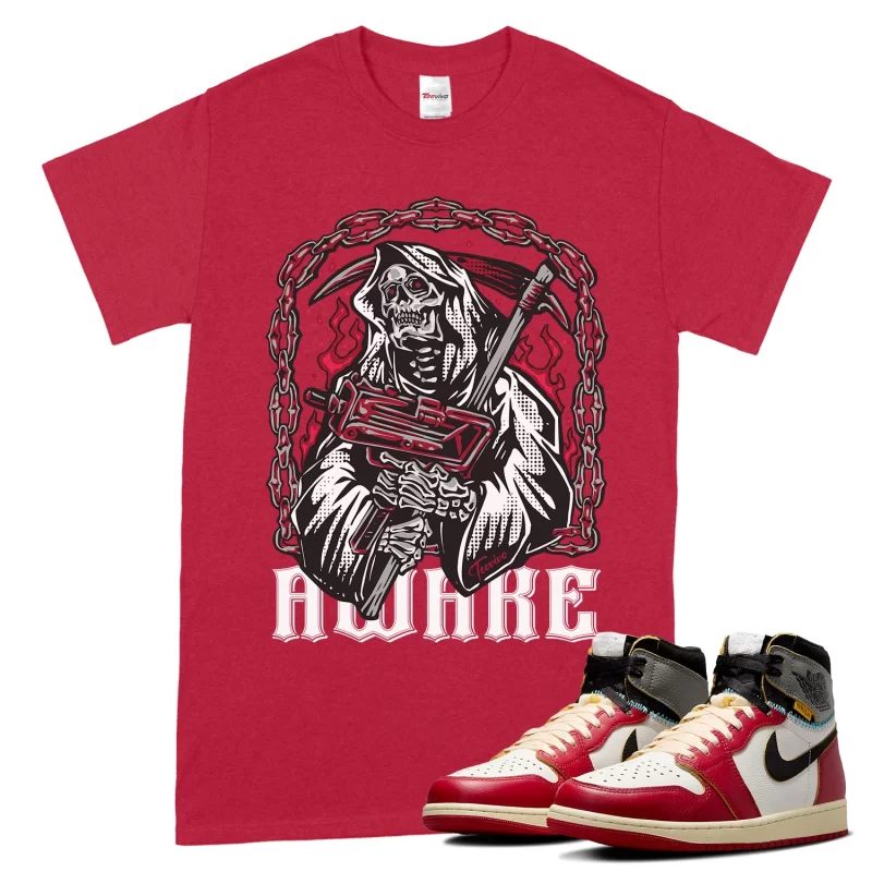 TeeVivo T-Shirt Match Air Jordan 1 Retro High Union LA Chicago Shadow Awake – Air Jordan 1 Shirt, AJ1 Shirt