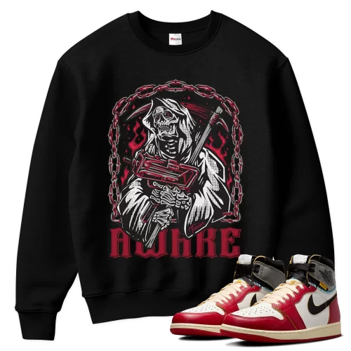 TeeVivo Sweatshirt Match Air Jordan 1 Retro High Union LA Chicago Shadow Awake – Air Jordan 1 Sweatshirt, AJ1 Sweatshirt