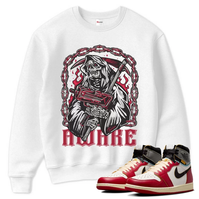 TeeVivo Sweatshirt Match Air Jordan 1 Retro High Union LA Chicago Shadow Awake – Air Jordan 1 Sweatshirt, AJ1 Sweatshirt