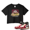 TeeVivo Crop Top Match Air Jordan 1 Retro High Union LA Chicago Shadow Blessed – Air Jordan 1 Crop Top, AJ1 Crop Top