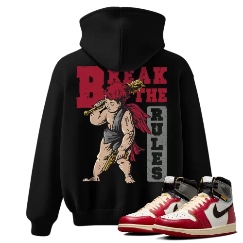 TeeVivo Hoodie Match Air Jordan 1 Retro High Union LA Chicago Shadow Break the rules – Air Jordan 1 Hoodie, AJ1 Hoodie