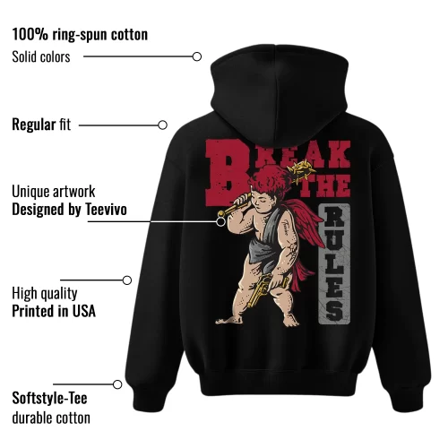 TeeVivo Hoodie Match Air Jordan 1 Retro High Union LA Chicago Shadow Break the rules – Air Jordan 1 Hoodie, AJ1 Hoodie