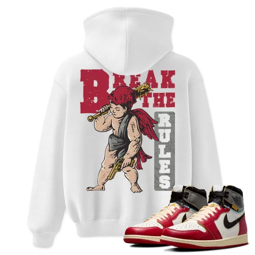 TeeVivo Hoodie Match Air Jordan 1 Retro High Union LA Chicago Shadow Break the rules – Air Jordan 1 Hoodie, AJ1 Hoodie