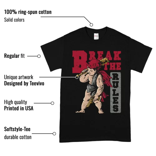 TeeVivo T-Shirt Match Air Jordan 1 Retro High Union LA Chicago Shadow Break the rules – Air Jordan 1 Shirt, AJ1 Shirt