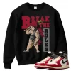TeeVivo Sweatshirt Match Air Jordan 1 Retro High Union LA Chicago Shadow Break the rules – Air Jordan 1 Sweatshirt, AJ1 Sweatshirt