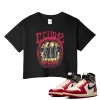 TeeVivo Crop Top Match Air Jordan 1 Retro High Union LA Chicago Shadow Crime – Air Jordan 1 Crop Top, AJ1 Crop Top