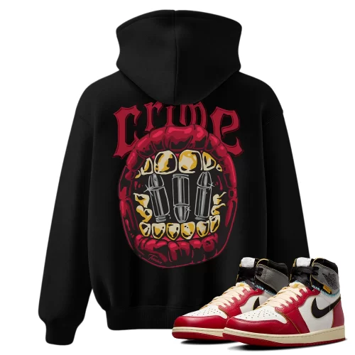 TeeVivo Hoodie Match Air Jordan 1 Retro High Union LA Chicago Shadow Crime – Air Jordan 1 Hoodie, AJ1 Hoodie