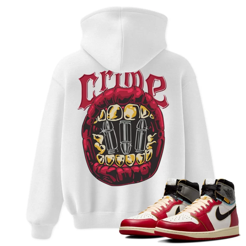 TeeVivo Hoodie Match Air Jordan 1 Retro High Union LA Chicago Shadow Crime – Air Jordan 1 Hoodie, AJ1 Hoodie