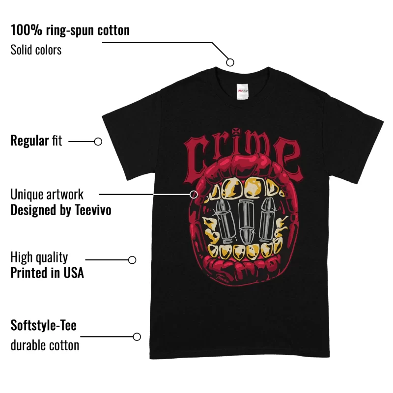 TeeVivo T-Shirt Match Air Jordan 1 Retro High Union LA Chicago Shadow Crime – Air Jordan 1 Shirt, AJ1 Shirt