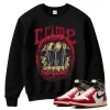 TeeVivo Sweatshirt Match Air Jordan 1 Retro High Union LA Chicago Shadow Crime – Air Jordan 1 Sweatshirt, AJ1 Sweatshirt