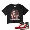 TeeVivo Crop Top Match Air Jordan 1 Retro High Union LA Chicago Shadow God Daaamn – Air Jordan 1 Crop Top, AJ1 Crop Top