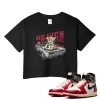 TeeVivo Crop Top Match Air Jordan 1 Retro High Union LA Chicago Shadow Heaven vibes – Air Jordan 1 Crop Top, AJ1 Crop Top