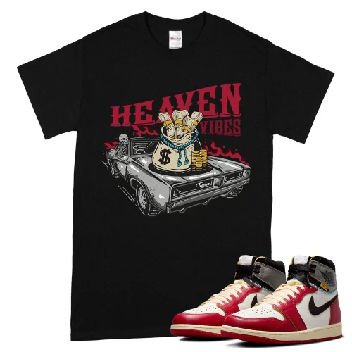 TeeVivo T-Shirt Match Air Jordan 1 Retro High Union LA Chicago Shadow Heaven vibes – Air Jordan 1 Shirt, AJ1 Shirt