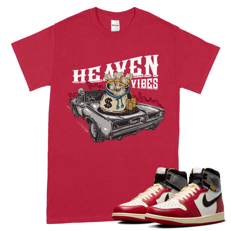 TeeVivo T-Shirt Match Air Jordan 1 Retro High Union LA Chicago Shadow Heaven vibes – Air Jordan 1 Shirt, AJ1 Shirt