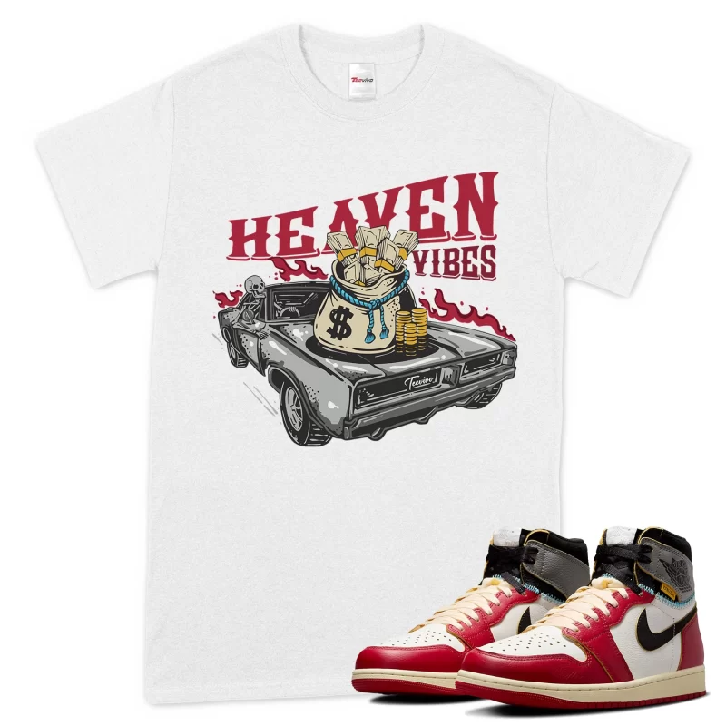 TeeVivo T-Shirt Match Air Jordan 1 Retro High Union LA Chicago Shadow Heaven vibes – Air Jordan 1 Shirt, AJ1 Shirt