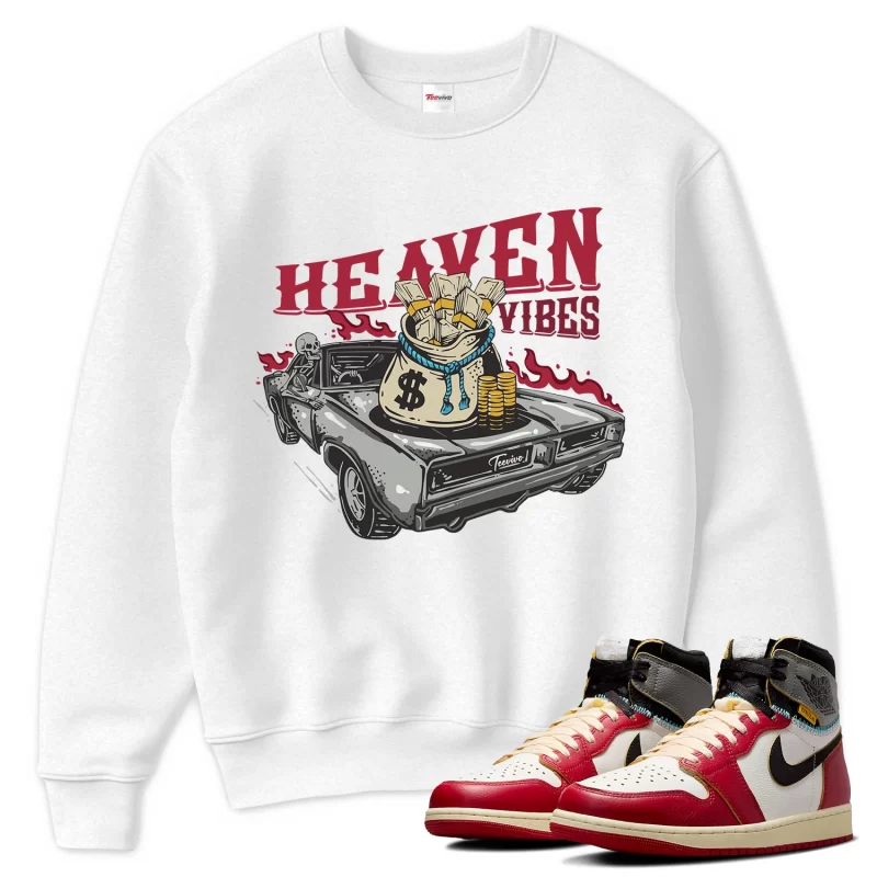 TeeVivo Sweatshirt Match Air Jordan 1 Retro High Union LA Chicago Shadow Heaven vibes – Air Jordan 1 Sweatshirt, AJ1 Sweatshirt