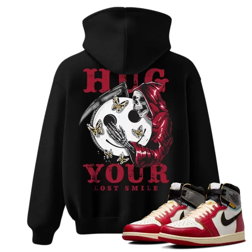 TeeVivo Hoodie Match Air Jordan 1 Retro High Union LA Chicago Shadow Hug your lost smile – Air Jordan 1 Hoodie, AJ1 Hoodie