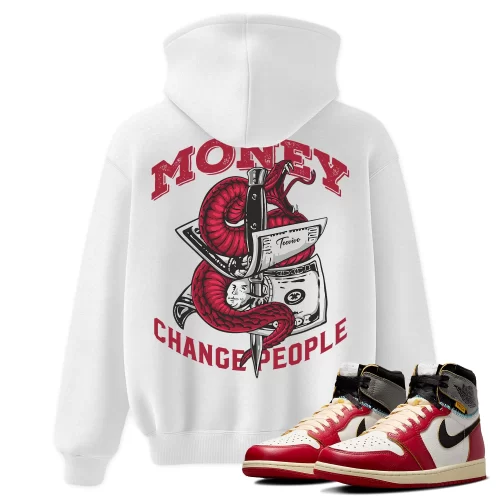 TeeVivo Hoodie Match Air Jordan 1 Retro High Union LA Chicago Shadow Money change people – Air Jordan 1 Hoodie, AJ1 Hoodie