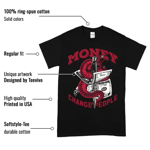 TeeVivo T-Shirt Match Air Jordan 1 Retro High Union LA Chicago Shadow Money change people – Air Jordan 1 Shirt, AJ1 Shirt