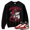 TeeVivo Sweatshirt Match Air Jordan 1 Retro High Union LA Chicago Shadow Money change people – Air Jordan 1 Sweatshirt, AJ1 Sweatshirt