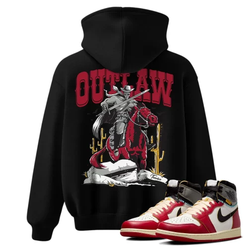 TeeVivo Hoodie Match Air Jordan 1 Retro High Union LA Chicago Shadow Outlaw – Air Jordan 1 Hoodie, AJ1 Hoodie