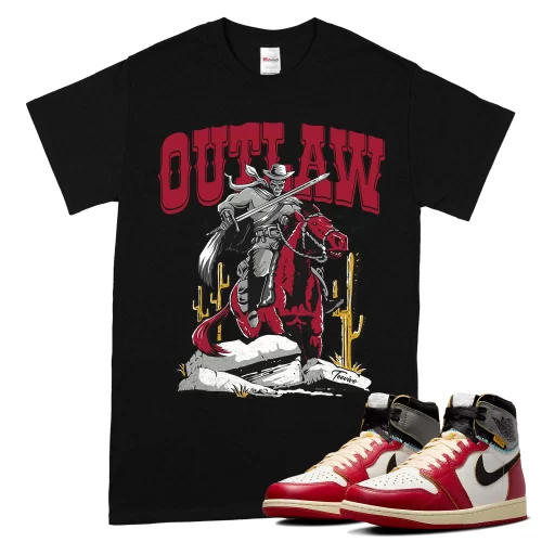 TeeVivo T-Shirt Match Air Jordan 1 Retro High Union LA Chicago Shadow Outlaw – Air Jordan 1 Shirt, AJ1 Shirt