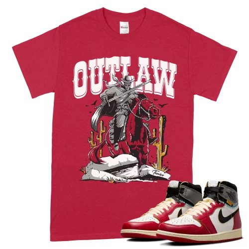 TeeVivo T-Shirt Match Air Jordan 1 Retro High Union LA Chicago Shadow Outlaw – Air Jordan 1 Shirt, AJ1 Shirt