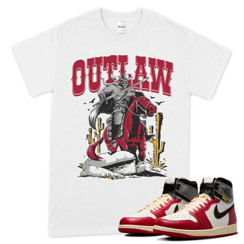 TeeVivo T-Shirt Match Air Jordan 1 Retro High Union LA Chicago Shadow Outlaw – Air Jordan 1 Shirt, AJ1 Shirt