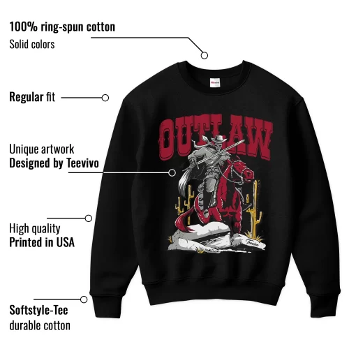 TeeVivo Sweatshirt Match Air Jordan 1 Retro High Union LA Chicago Shadow Outlaw – Air Jordan 1 Sweatshirt, AJ1 Sweatshirt