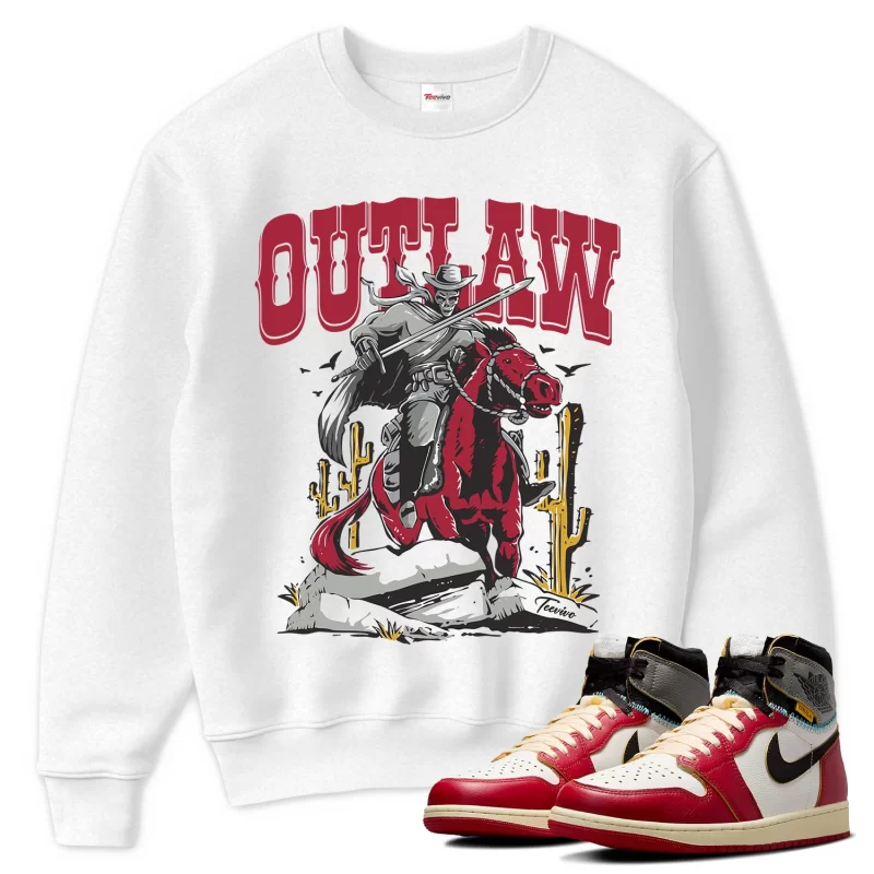 TeeVivo Sweatshirt Match Air Jordan 1 Retro High Union LA Chicago Shadow Outlaw – Air Jordan 1 Sweatshirt, AJ1 Sweatshirt