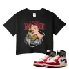 TeeVivo Crop Top Match Air Jordan 1 Retro High Union LA Chicago Shadow Trust no one – Air Jordan 1 Crop Top, AJ1 Crop Top