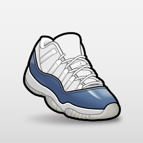 Match Air Jordan 11 Retro Low Diffused Blue