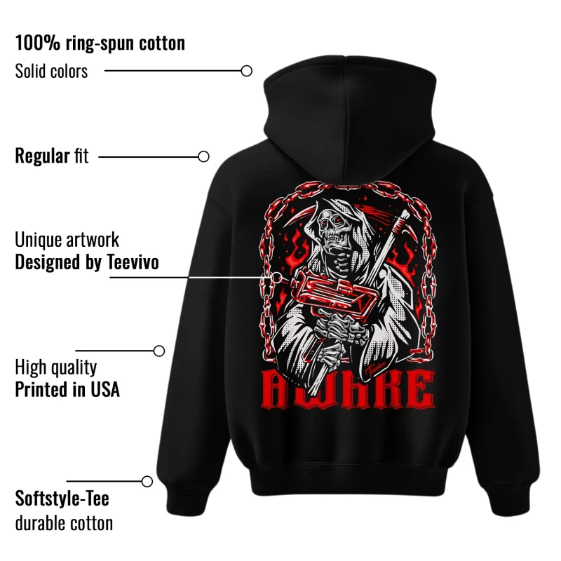 TeeVivo Air Jordan 12 Retro Flu Game Hoodie Match Awake Graphic CT8013-002