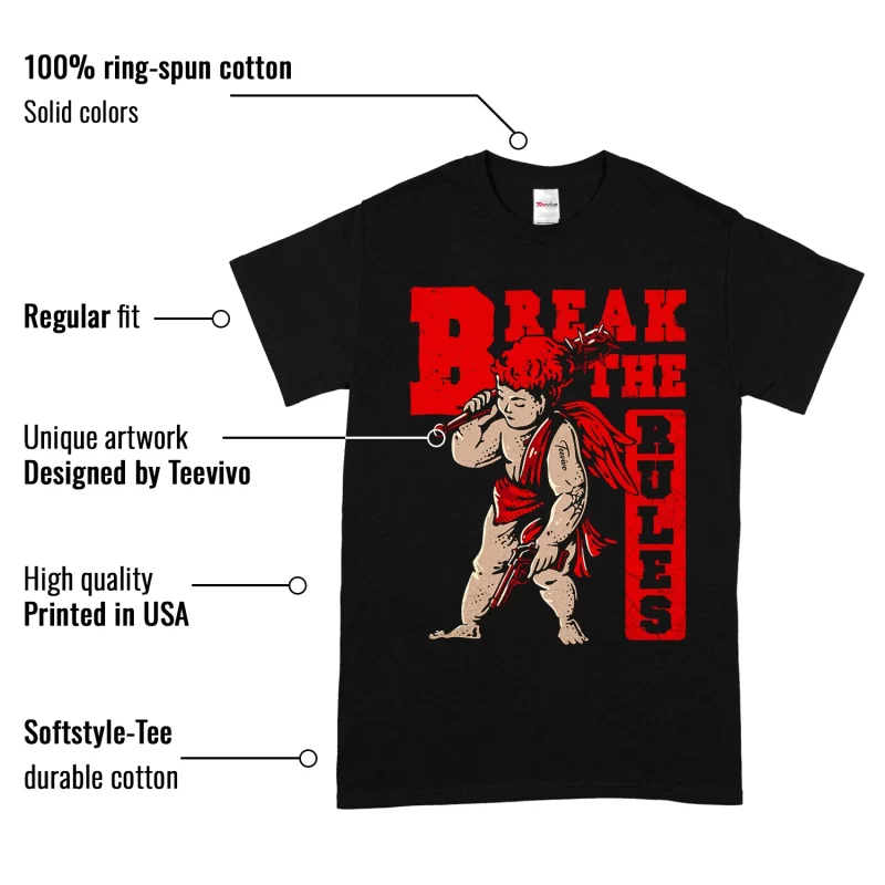 TeeVivo Air Jordan 12 Retro Flu Game T-Shirt Match Break the rules Graphic CT8013-002