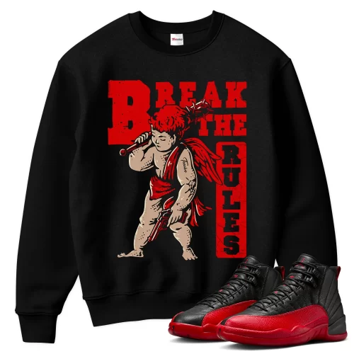 TeeVivo Air Jordan 12 Retro Flu Game Sweatshirt Match Break the rules Graphic CT8013-002