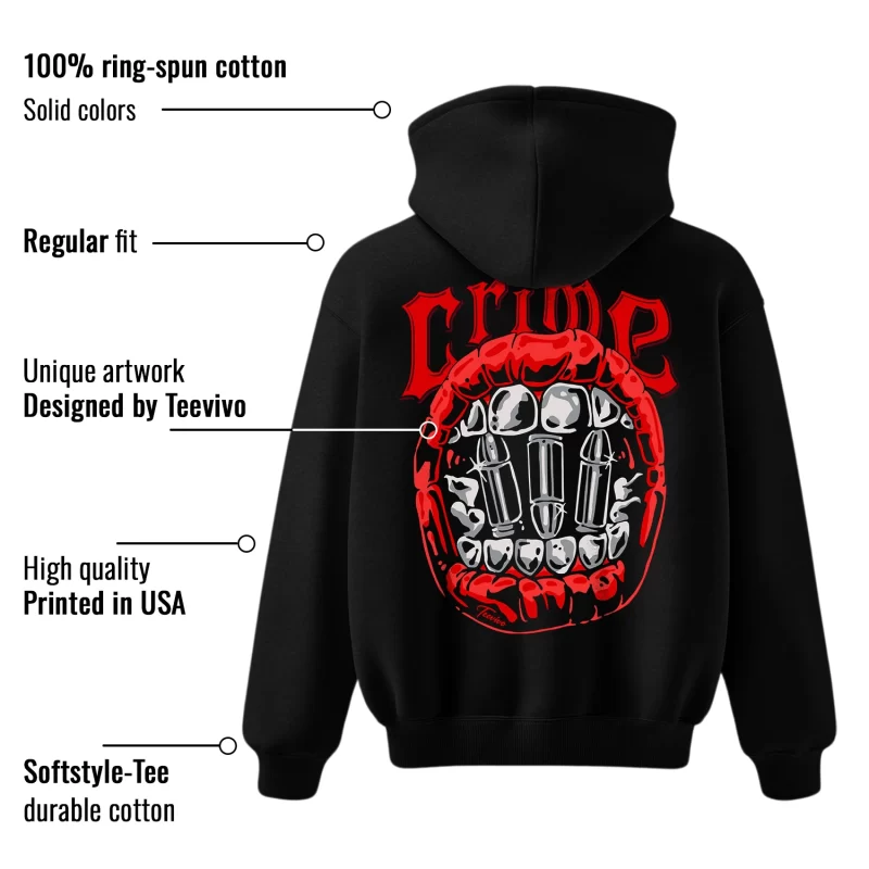 TeeVivo Air Jordan 12 Retro Flu Game Hoodie Match Crime Graphic CT8013-002