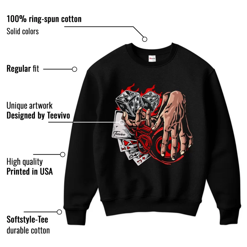TeeVivo Air Jordan 12 Retro Flu Game Sweatshirt Match Gambling Graphic CT8013-002