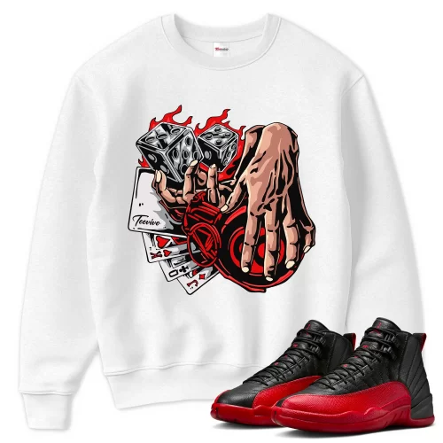TeeVivo Air Jordan 12 Retro Flu Game Sweatshirt Match Gambling Graphic CT8013-002