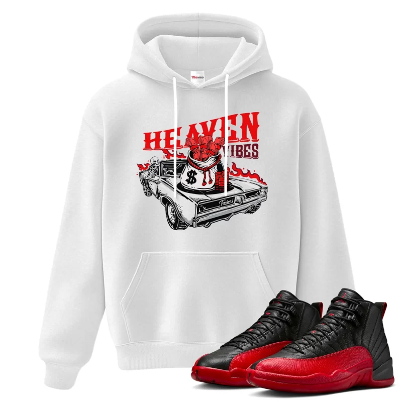 TeeVivo Air Jordan 12 Retro Flu Game Hoodie Match Heaven vibes Graphic CT8013-002