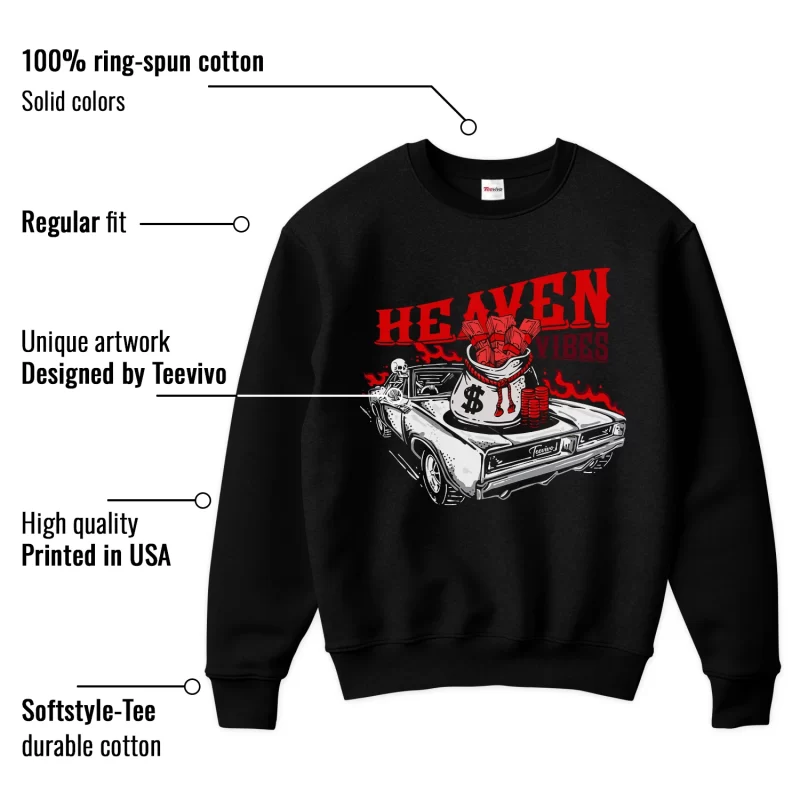 TeeVivo Air Jordan 12 Retro Flu Game Sweatshirt Match Heaven vibes Graphic CT8013-002