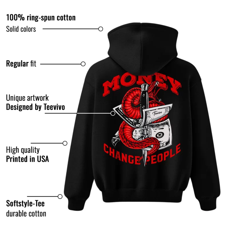 TeeVivo Air Jordan 12 Retro Flu Game Hoodie Match Money change people Graphic CT8013-002