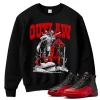 TeeVivo Air Jordan 12 Retro Flu Game Sweatshirt Match Outlaw Graphic CT8013-002