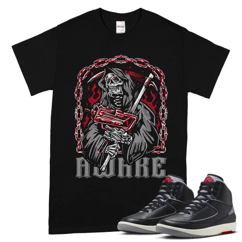 TeeVivo Jordan 2 Black Cement Shirt, Awake Shirt, Black Cement 2s Shirt, Jordan 2 Outfit