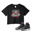 TeeVivo Jordan 2 Black Cement Crop Top, Blessed Crop Top, Black Cement 2s Crop Top, Jordan 2 Outfit